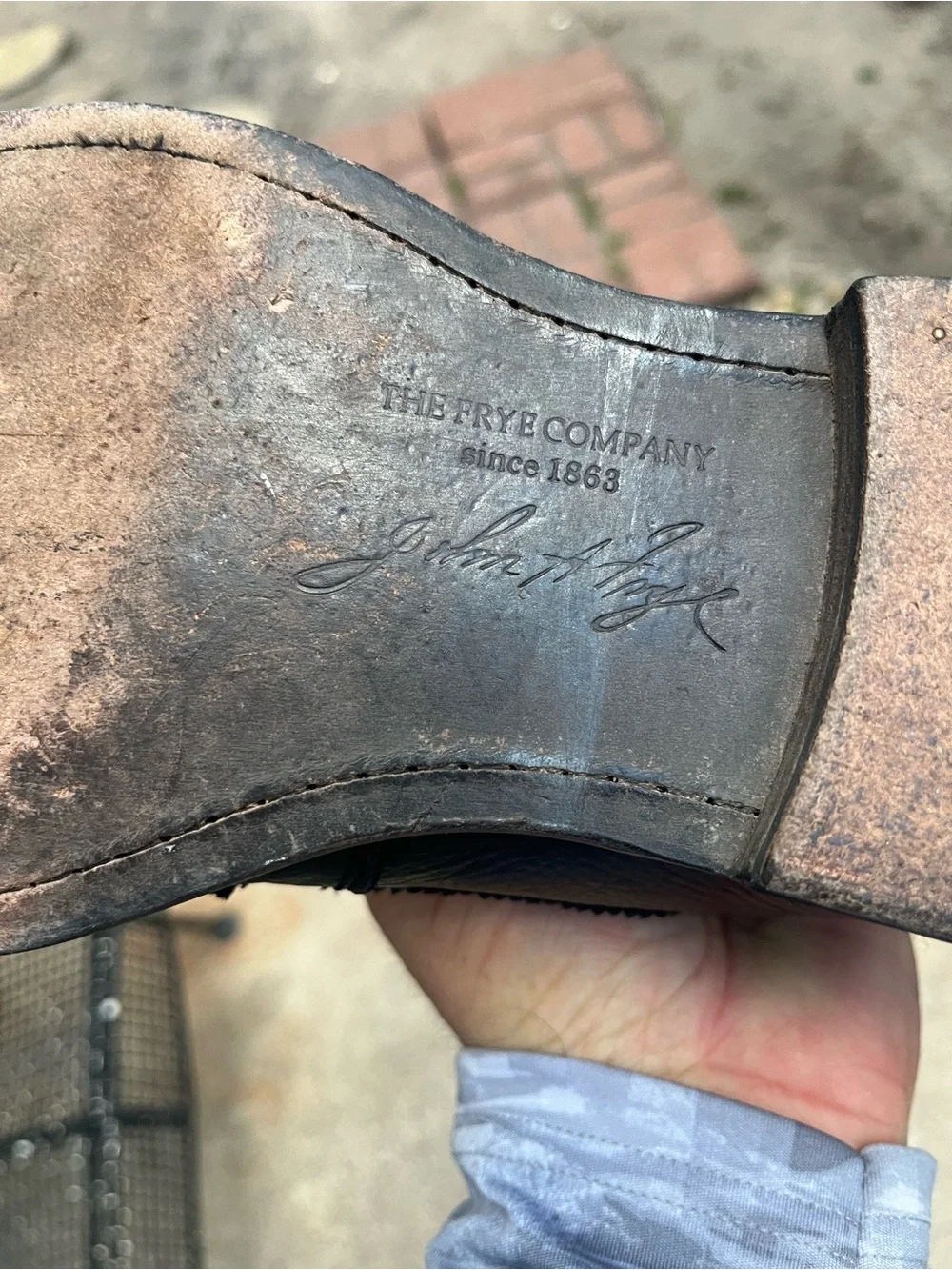 Frye durable leather